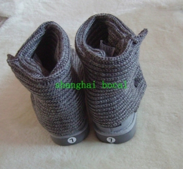 sheepskin woven boot