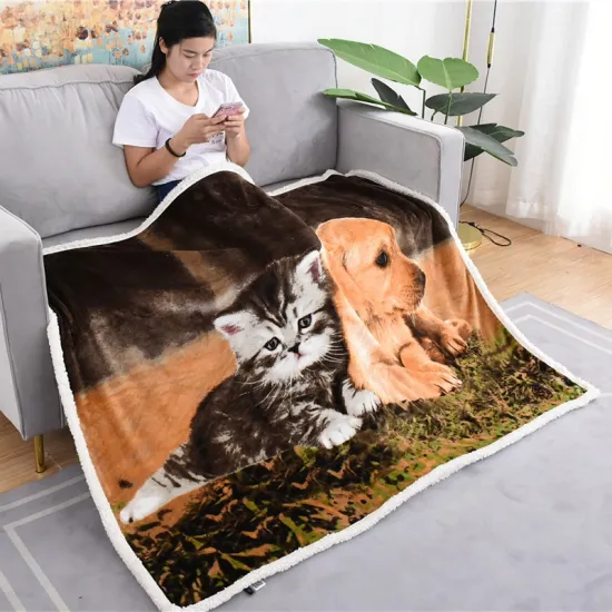 Amazon hot sell Throw Blanket Soft Warm Blankets Flannel Cover Sherpa Bedspread Blankets