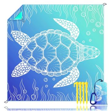 Waterproof Outdoor Portable Picnic Mat with Sand-Free Technology: Perfect for Beaches, Camping, and Easy Storage in a Convenient Sack