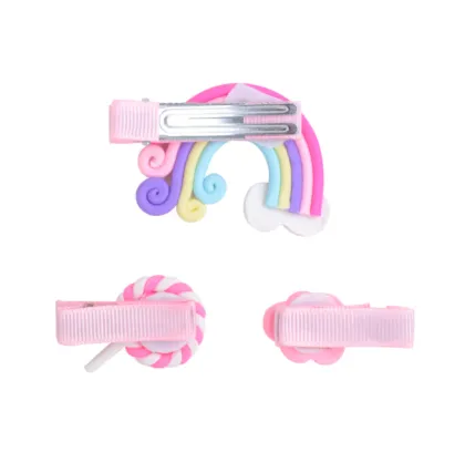 Cute design kids hair accessories cartoon hair clip