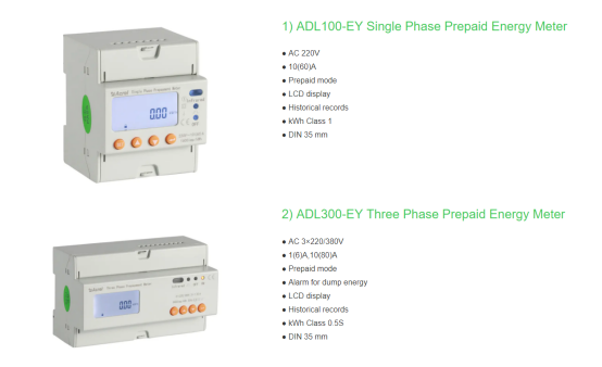 prepaid electricity meter with alarm function