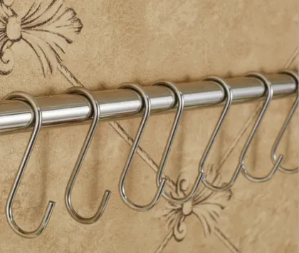 Metal Enlarge Stainless Steel S-Shape Brass Hooks - 8cm S-Hook