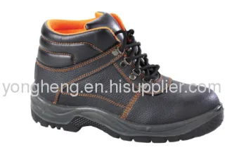 Embossed Split Leather Upper Composite Toe Work Boots 