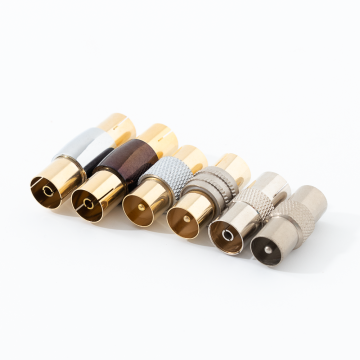 High Quality TV Coax Connector 9.5mm F-F Coupler