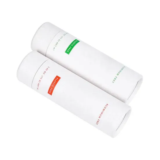 white cylinder food grade cardboard box