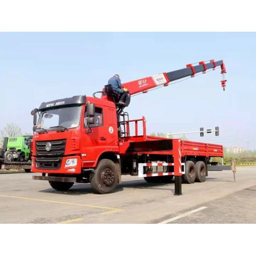 Crane del cargador de boom rígido telescópico de 10 ruedas