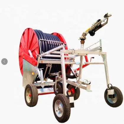 Factory Direct Large Hose Farm Sprinkler Irrigation System with Traveling Big Rain Gun