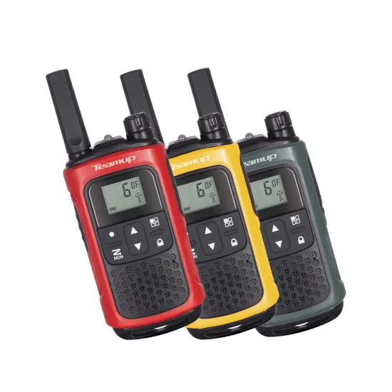 IP67 Teamup Thailand 245MHz Walkie Talkie AM FM Pocket Radio - 10KM Long Talk Distance VHF/UHF
