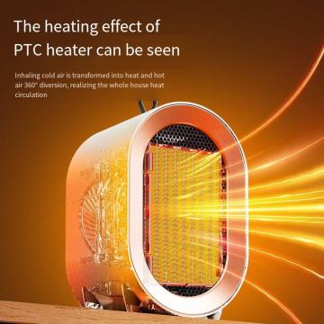 Elegante calentador de ventilador eléctrico portátil con controles simples: calefacción eficiente y velocidad ajustable para interiores modernos