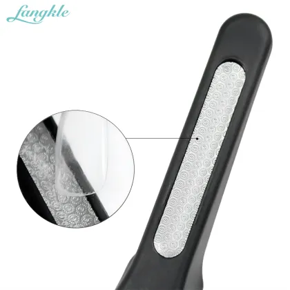 Fangkle Professional Stainless Steel ABS Black Nail Tips Cutter for Artificial Fingernails