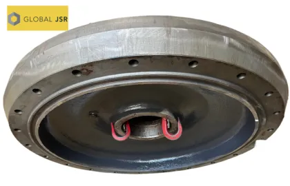 Excavator front wheel hub