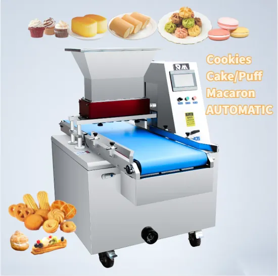 Two-Color Greek Biscuit Cookie Cake Depositor Machine with Butter Batter and Wire Cut