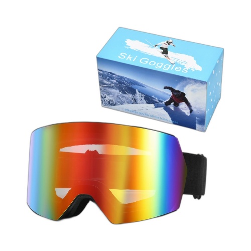 Double-Layer Anti-Fog Cylindrical Ski Goggles
