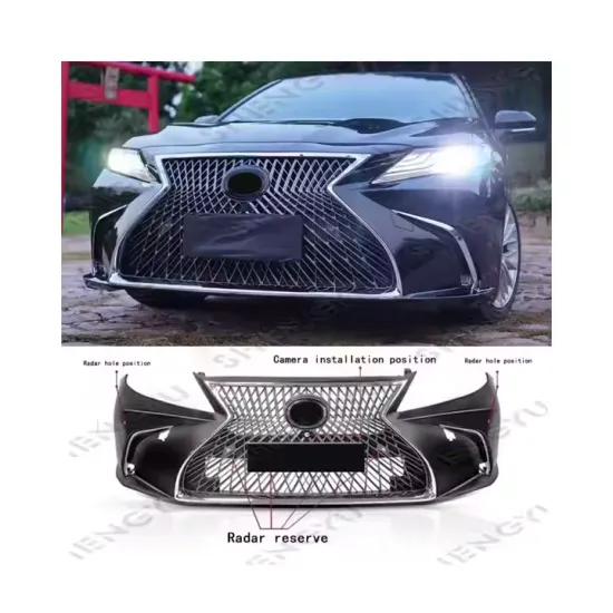 ABS PP Car Bumpers with Grille Upgrade Kit for Toyota Corolla 2019-2021 to Lexus LS Style