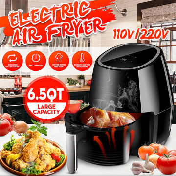 6.5Qt Multifunction Air Fryer Chicken Oil Free Air Fryer Digital Touch Electric Deep Airfryer Nonstick Health Fryer Pizza Cooker