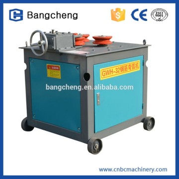 Recruitment agency 18-32mm, 4Kw steel bar curved machine GWH32 made in China