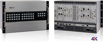 HDMI/DVI/VGA/SDI/YPbPr/VGA/CAT/Optic Fiber Support 4K 1818 Seamless Matrix Switcher