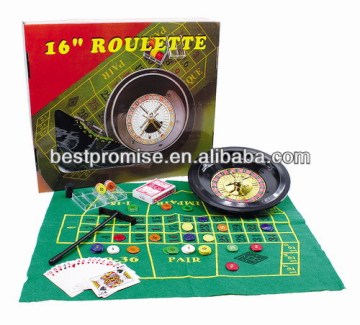 wheel set with poker chip set 16" roulette