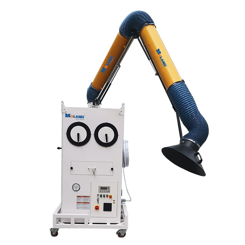 Mobile double filter cylinder hand pulse ash removal