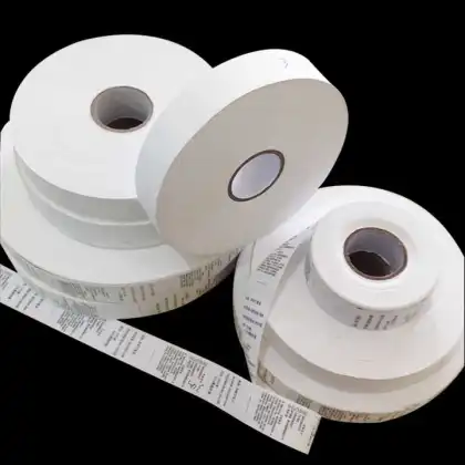 Wholesale Hand Tearable Ribbon 100% Nylon Acetate Easy Tear Custom Size Nylon Fabric Taffeta Roll for Care Label