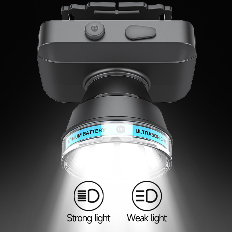 Adjustable Bright LED Headlamp Headlight Rechargeable Battery