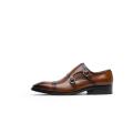 Chaussures en cuir à double sangle pour hommes