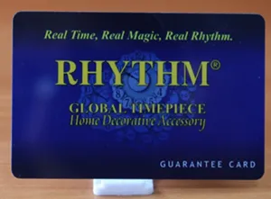 Watch warranty certificate card display on sale