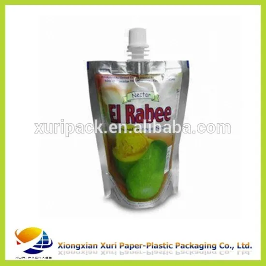 3-side outdoor folding self-reliance spout pouch for water in summer