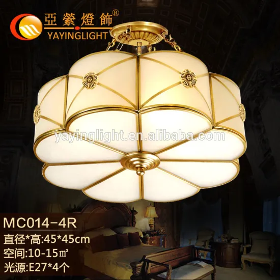 stone brass flower design ceiling lamps, dinning room decoration flower ceiling lamps