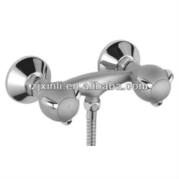 High Quality Dual Lever Brass Shower Faucet, Polish and Grey Color
