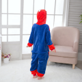 Spiderman design mjuk flanell barn huva pyjamas