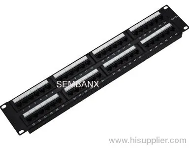Cat5e Utp 48 Port Patch Panel 2u 