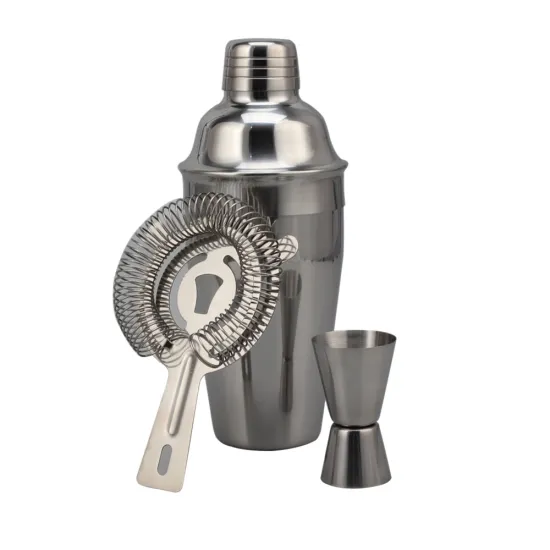 3-Piece Cocktail Shaker Set - Bar Tools