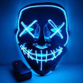 Máscara de purga em forma de V Halloween EL Light Up