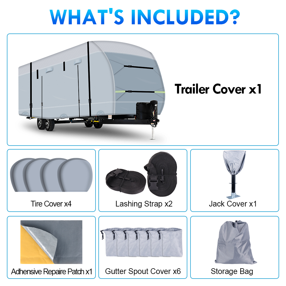 Cover Trailer Travel RV Cover 600D Oxford Cloth