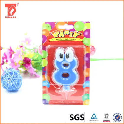 Numero de vela de la torta de cumpleanos