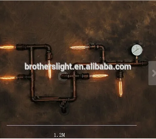 2015 vintage industrial lighting wall pipe lights