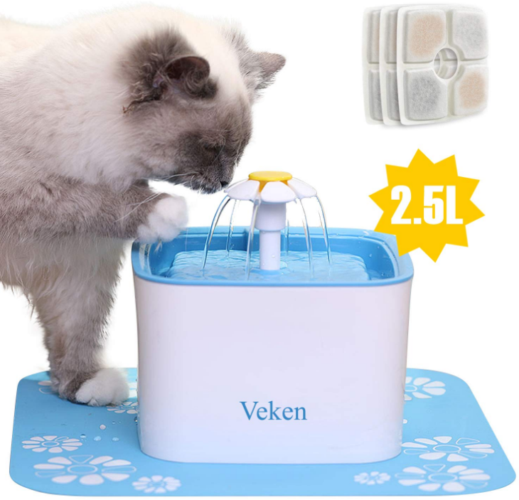 84oz/2.5L Automatic Cat Water Fountain