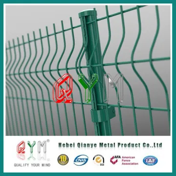 Qym-Welded Wire Mesh Fence / Curved Green Fence