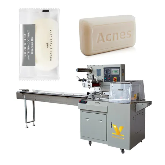 KV Full Automatic Flow Pack Soap Packaging Machine | Horizontal Pillow Packing Machine