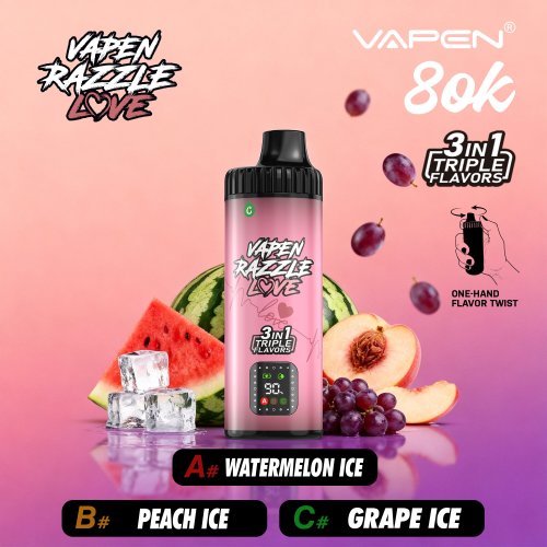 VAPEN RAZZLE 80K 3IN1 puffs jednokratni vape veleprodaja