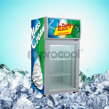 Display Glass Door Mini Freezer for Ice Cream
