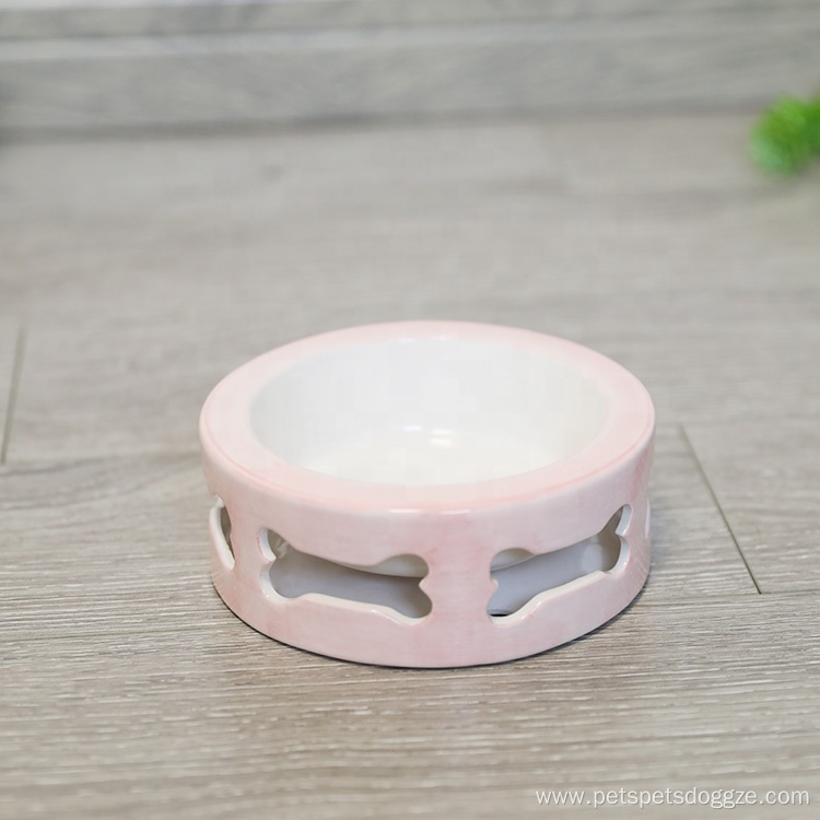 Customizable Puppy Dog Ceramic Dog Bowl