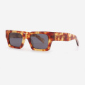 Rectangular Shape Acetate Men's Sunglasses 23A8124