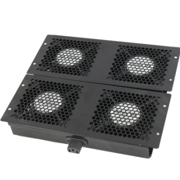Cabinet Cooling Fan 1U 19" Rack Blank Panel for Server Racks