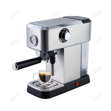 Electric Stainless Steel Espresso Machine with Milk Frother and Cup Warming Function