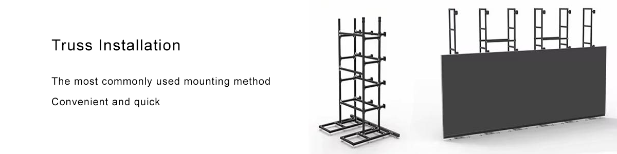 Truss Installation Innovative Rental wave LED Display explanation