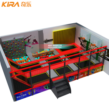 Outdoor Adult Trampoline Theme Park with Foam Pit for Sale