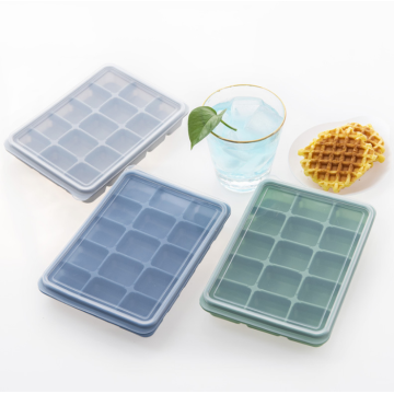 BPA Free Ice Cube Bany Moldes con tapas