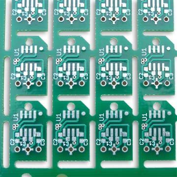 Double-sided PCB with Lead-free HAL, Tin Plated Finish and 0.6mm Minimum Hole Diameter